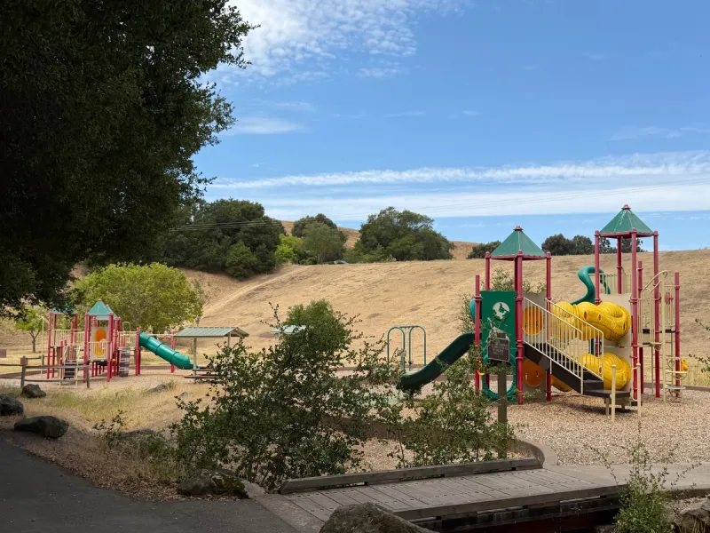 Aging play structure set, but still fun for little ones