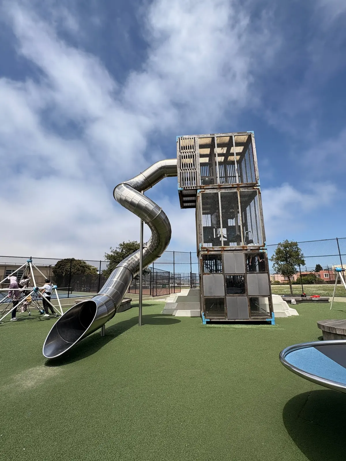Pretty massive three story playground structure