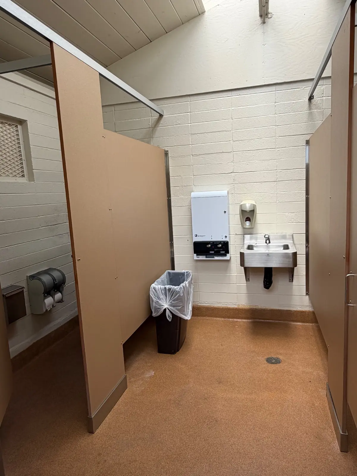 Bathroom facilities are clean and well maintained