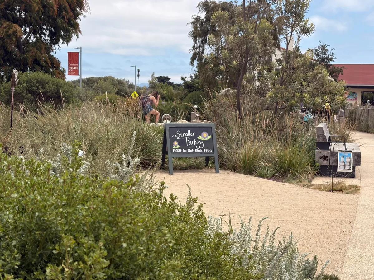 Stroller parking area