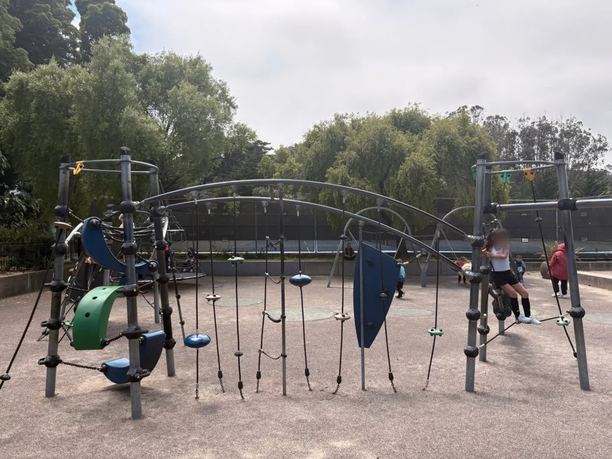 Bigger kid structure for climbing