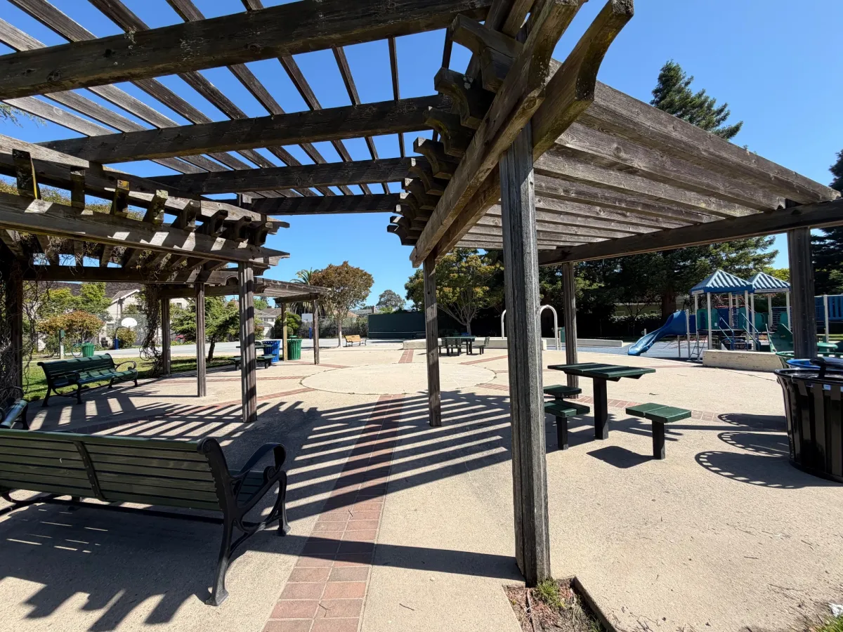 Nice shaded seating area