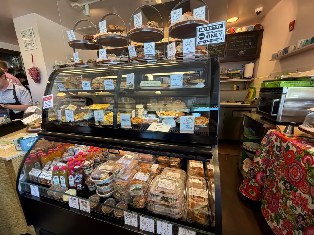 Lots of pastries and lunch options to choose from at Ada's cafe