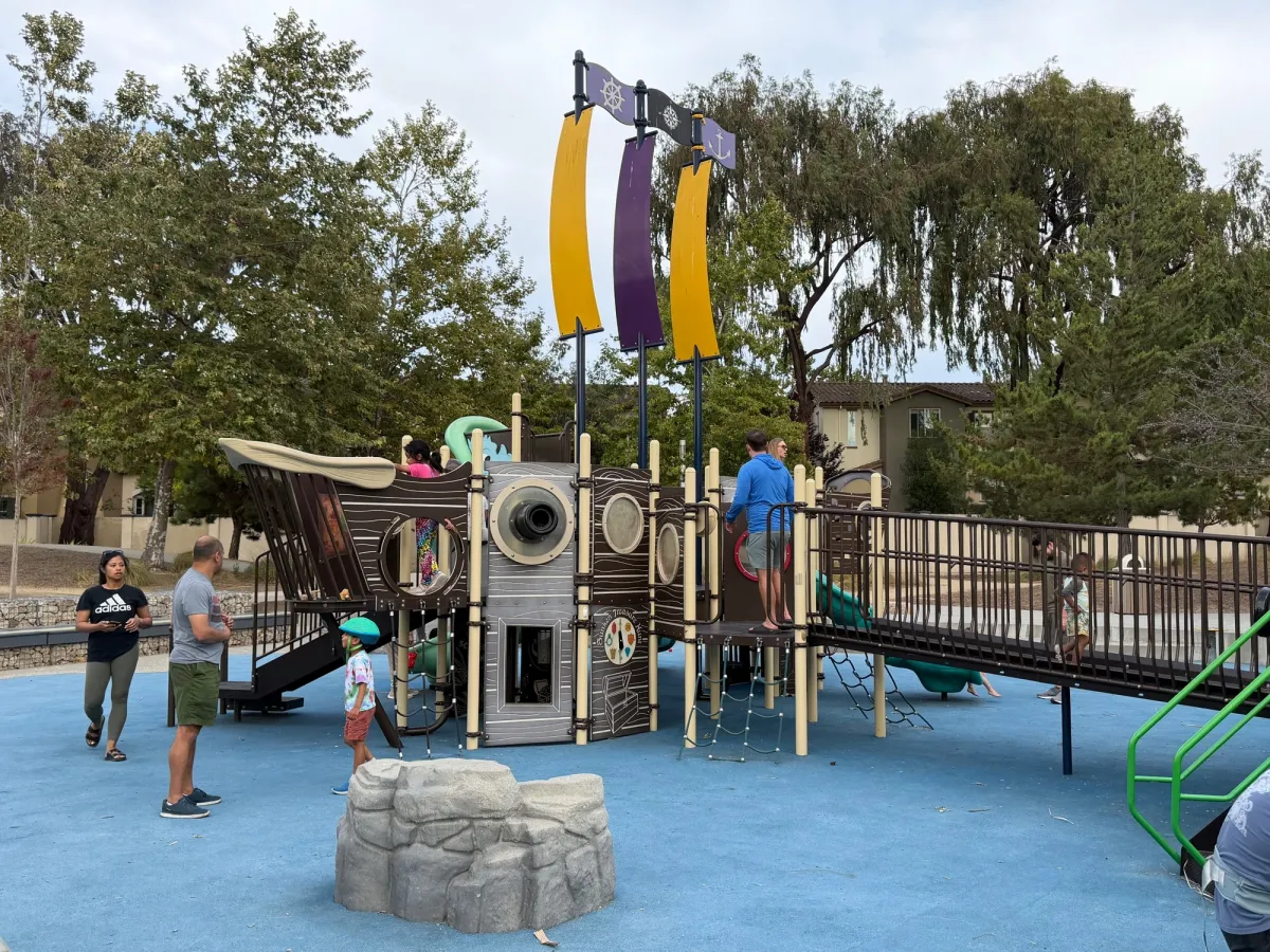 Boat themed playground for older kids