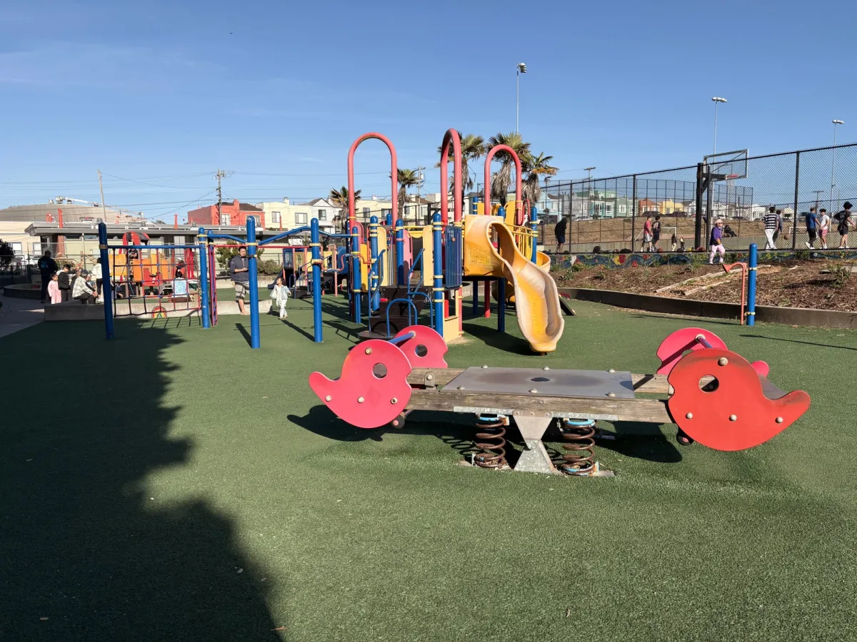 Large teeter totter to support the plethora of kids