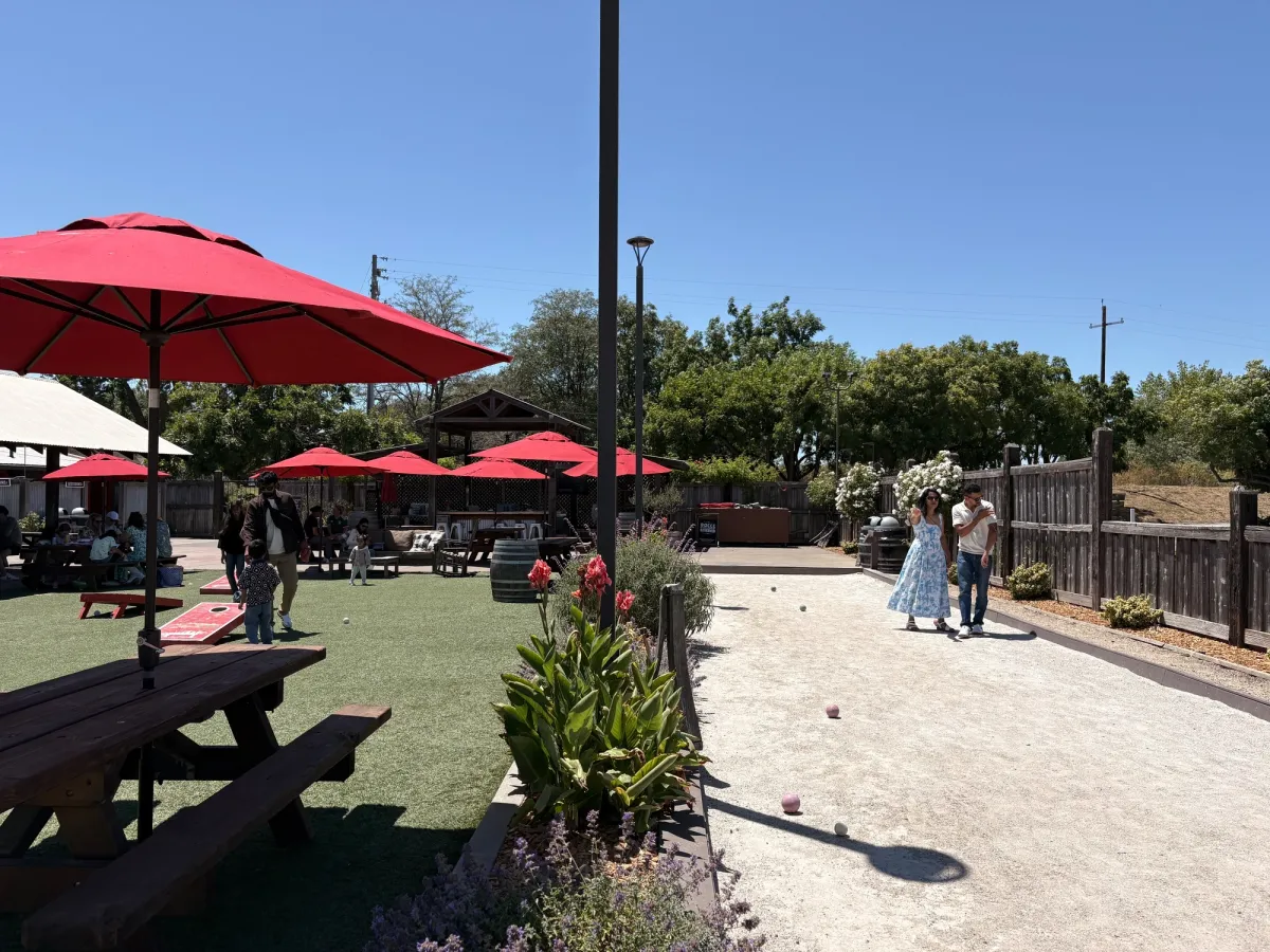 Bocce Ball court and grounds