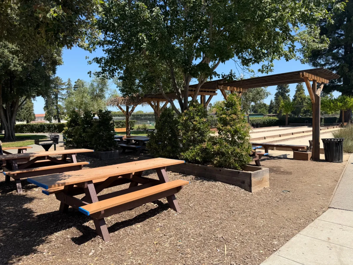 Multiple picnic table reservation areas available