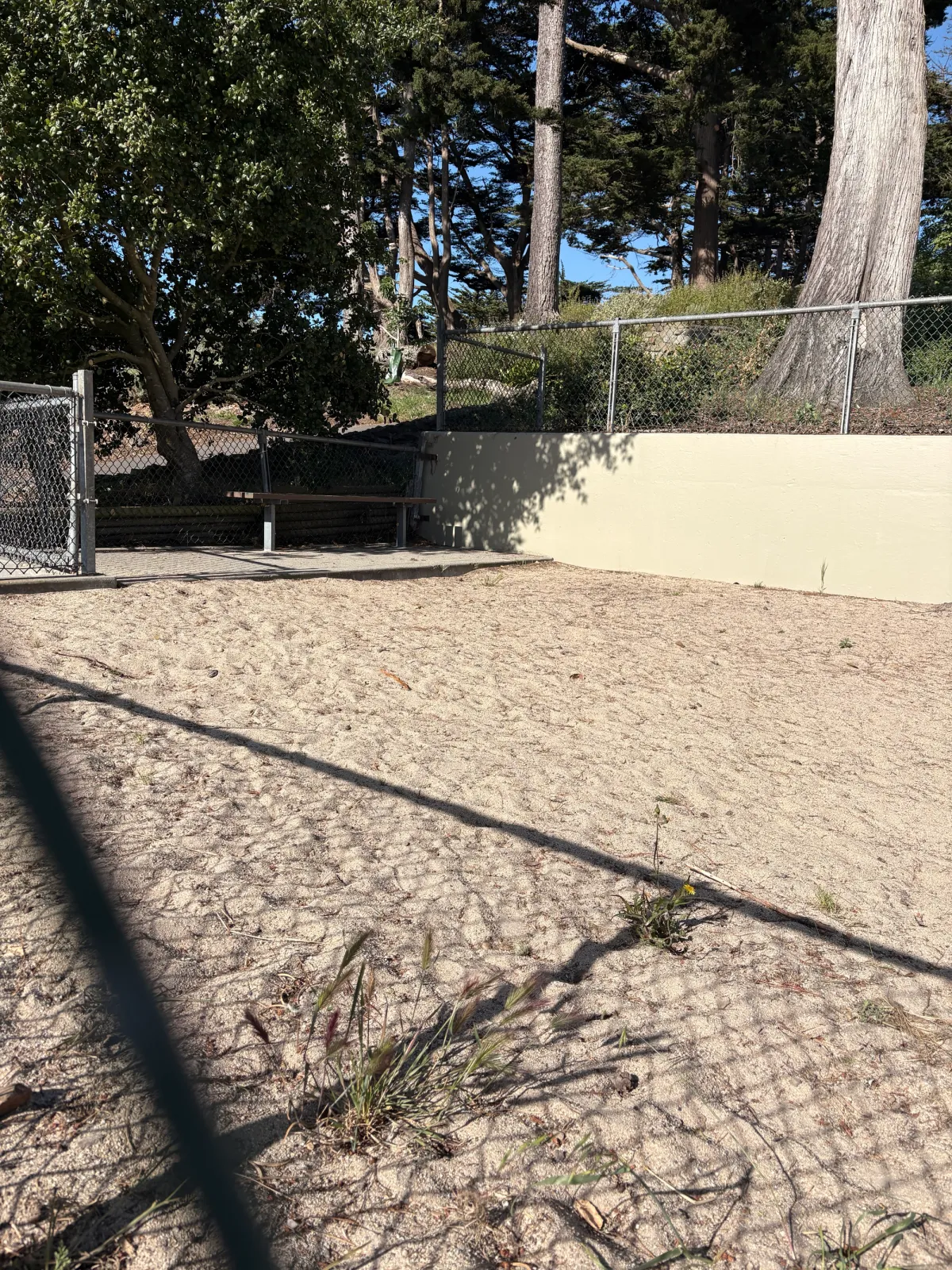 Only shaded bench