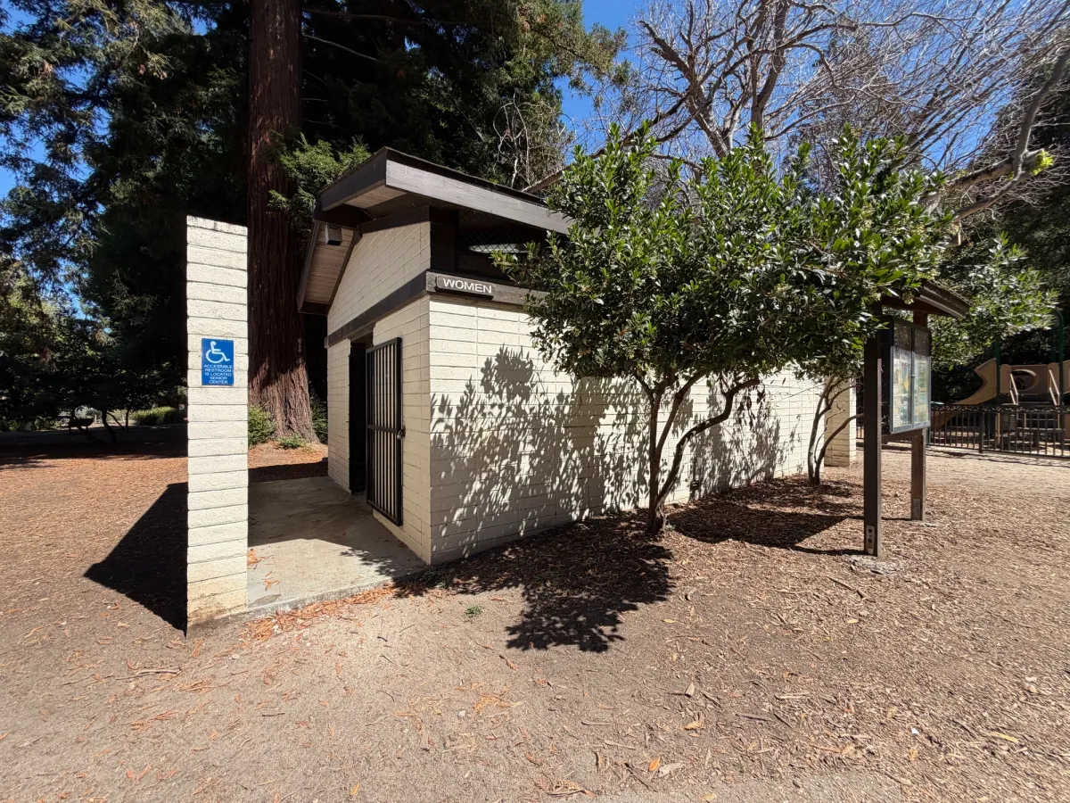 Bathrooms located right next to the playground