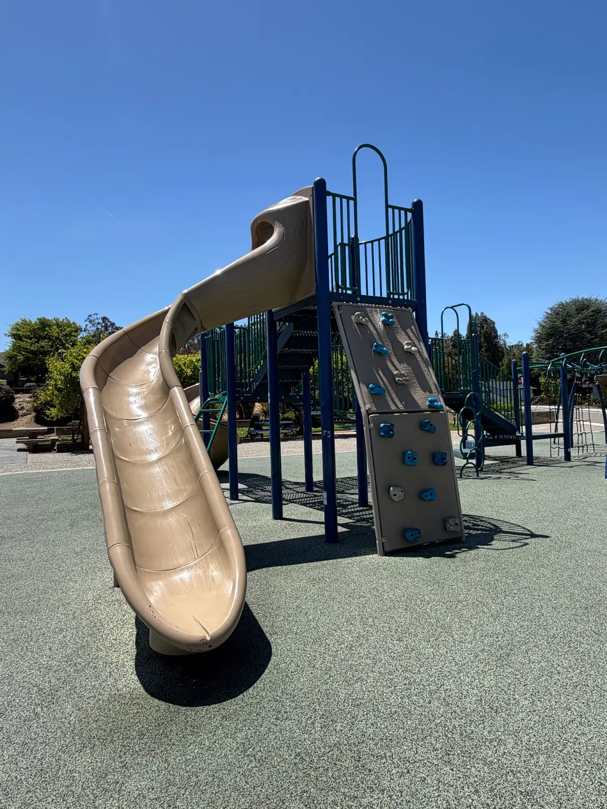 Slide and climbing wall