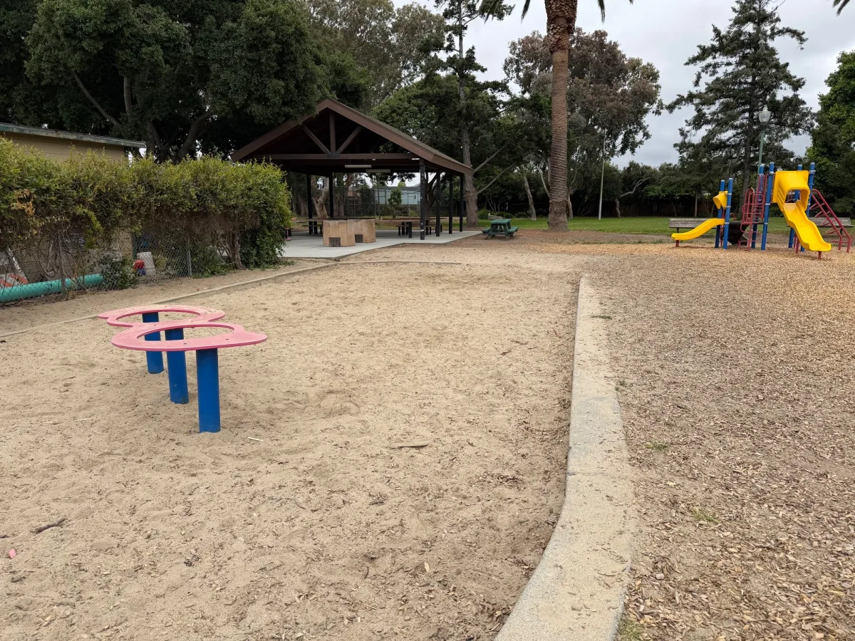 Sand pit area