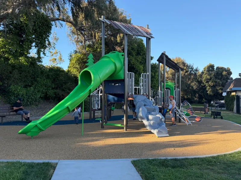 Forest themed big kid play structure