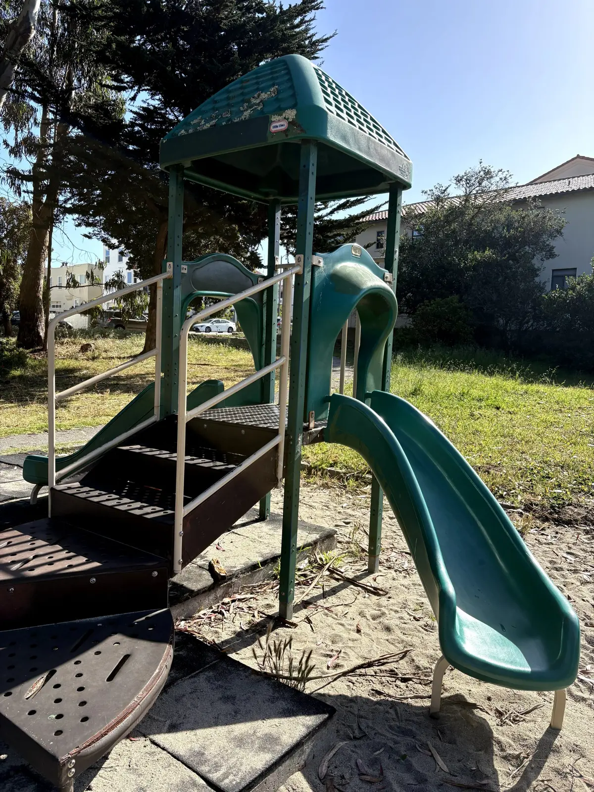 A small toddler slide