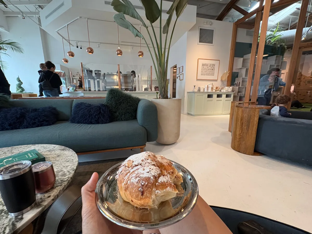 Known for their almond croissants