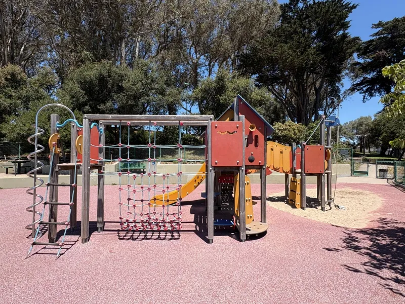 Main structure with small sand pit