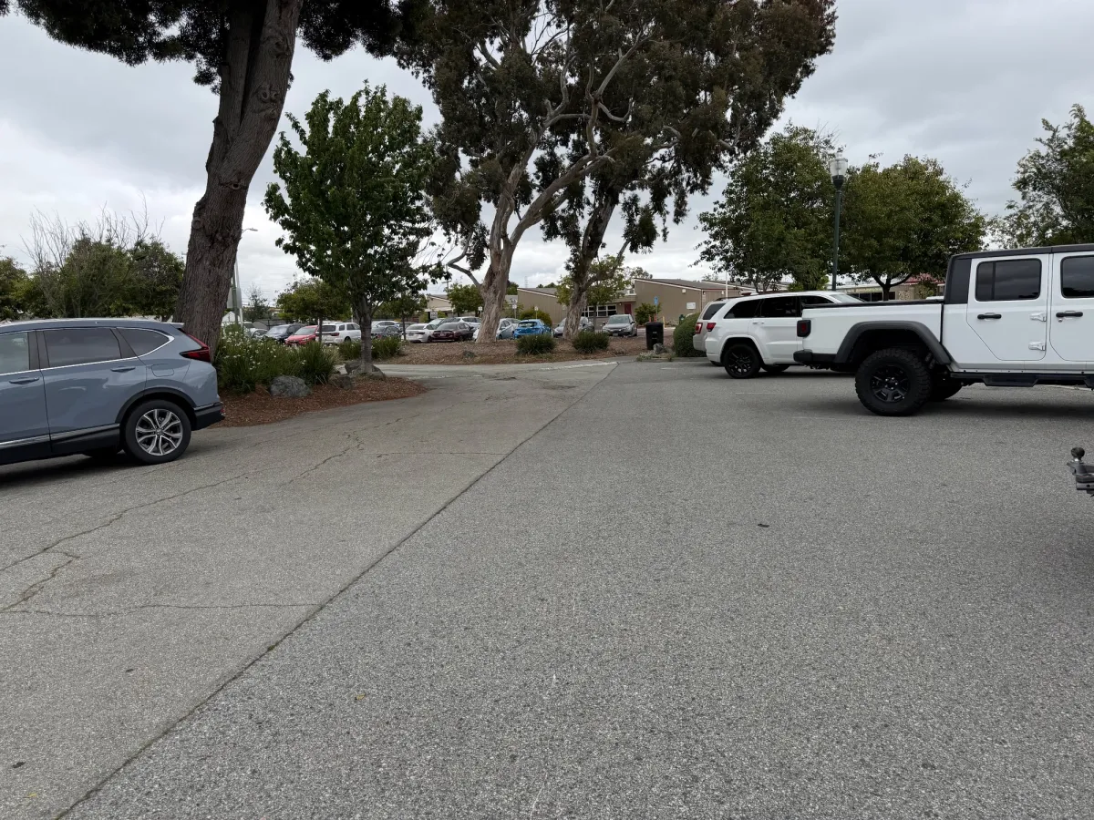 Large parking lot 
