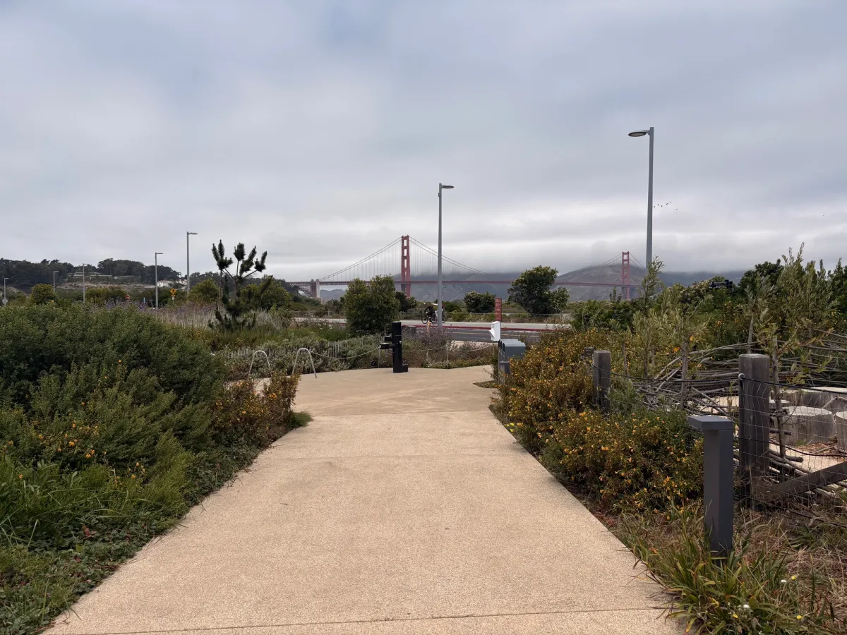 View of the golden gate bridge