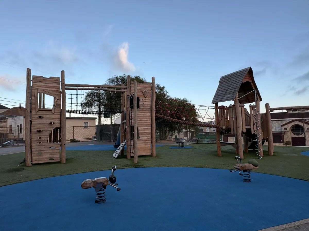 Tall climbing structure that will challenge bigger toddlers