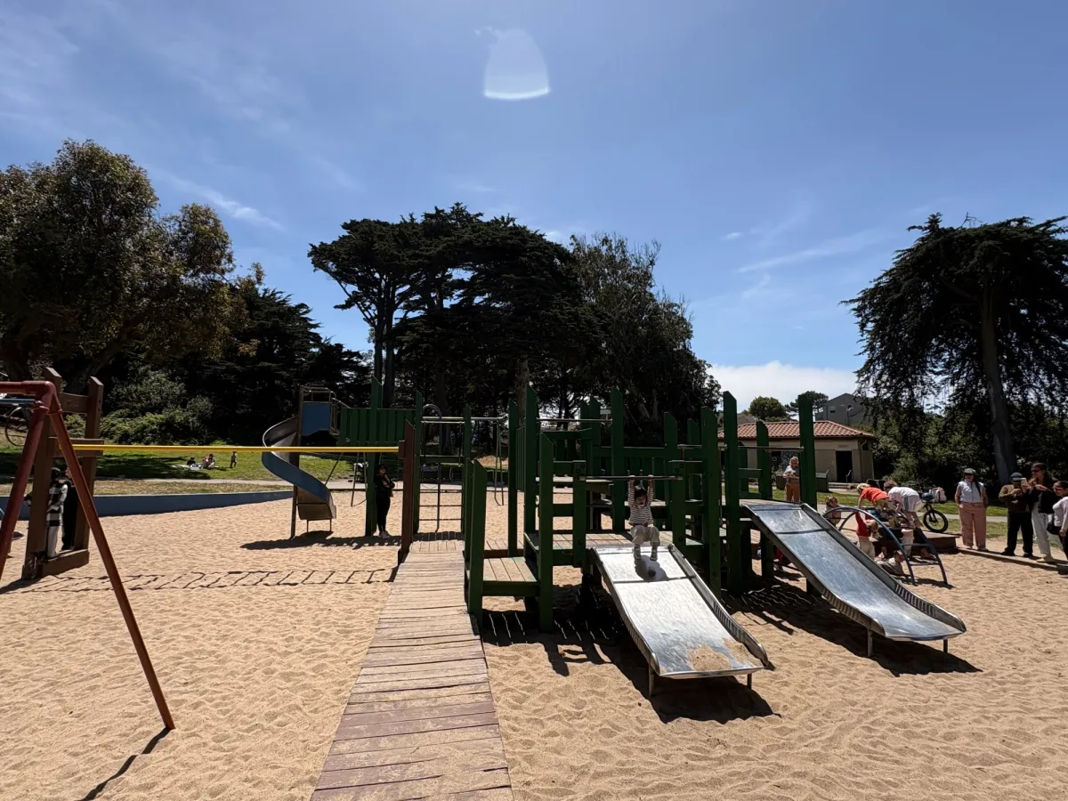 Two heights for slides