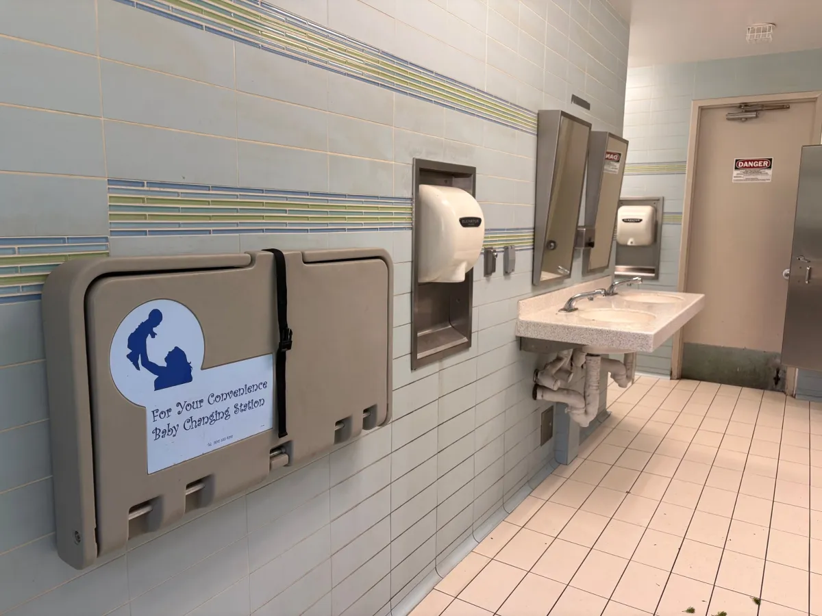 Bathrooms are super clean and have a changing table