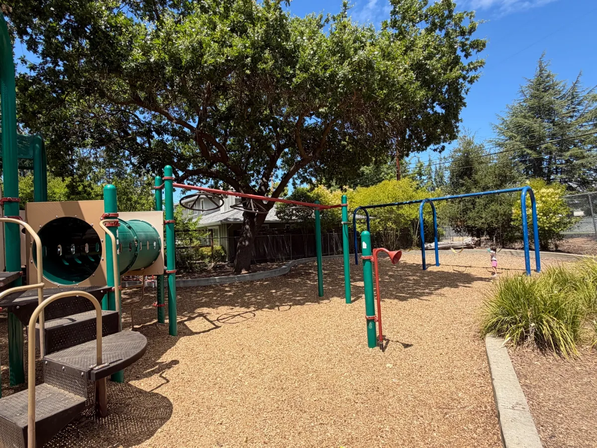 Overhead spinners and big kid swings