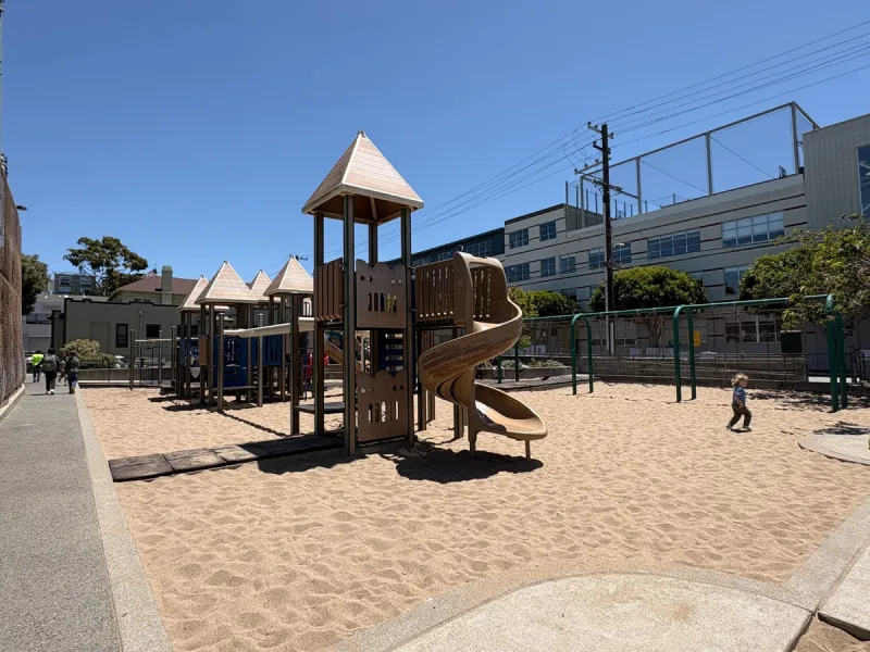 View from the basketball courts