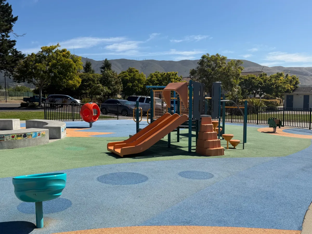Toddler area includes spinners, ride on toys, and stepping stones, ride on toys, and quiet pod