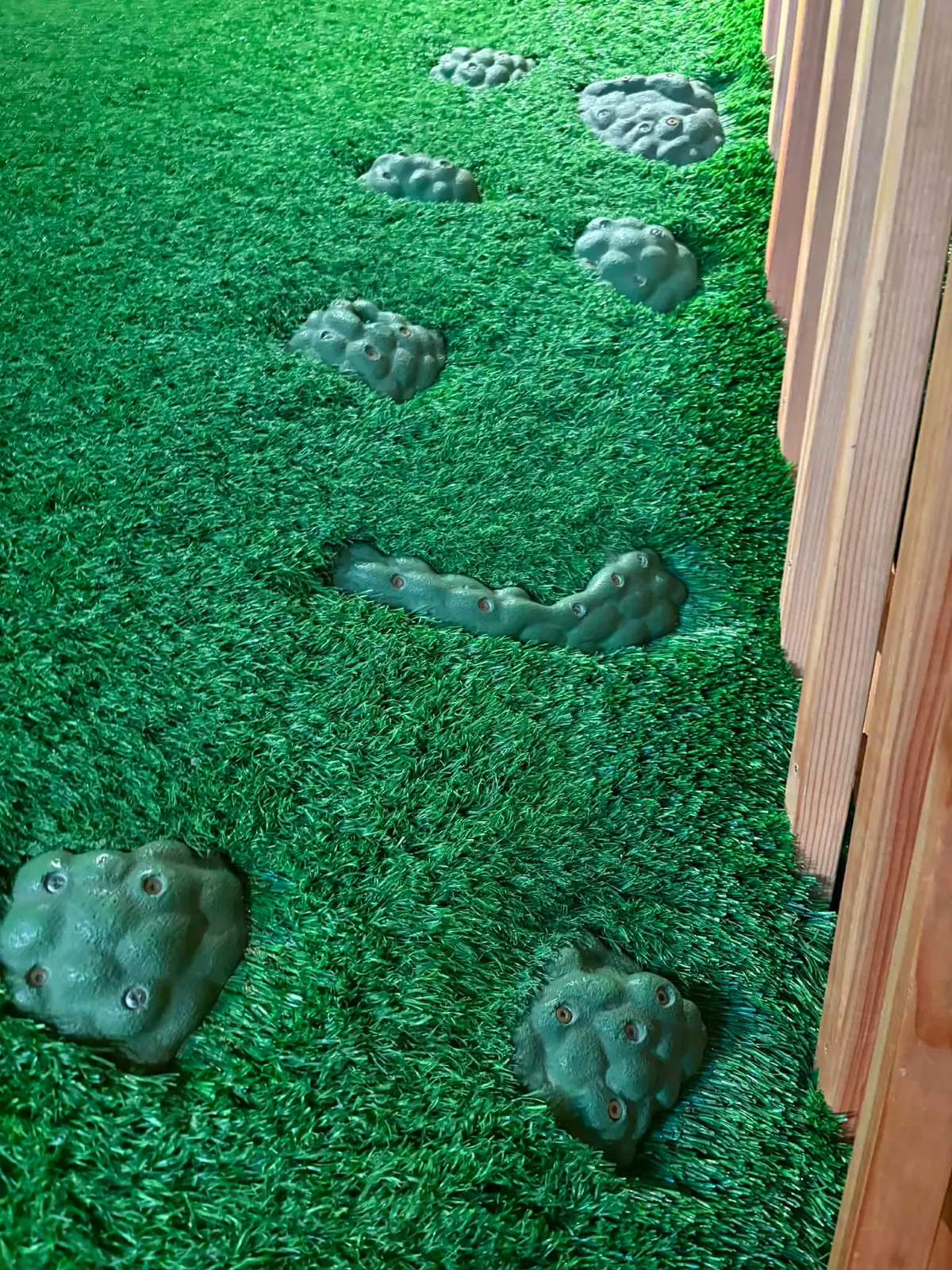 Closeup of the grass hill