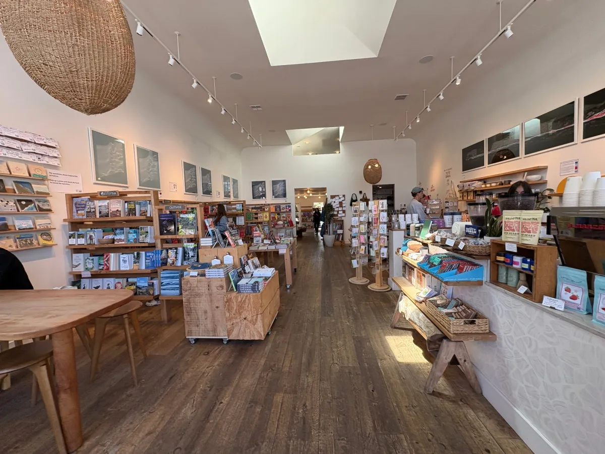 Coffee shop and bookstore