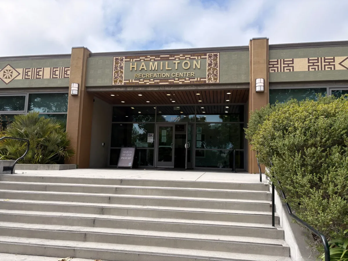 Hamilton rec center has a pool and one of the only water slides in the city