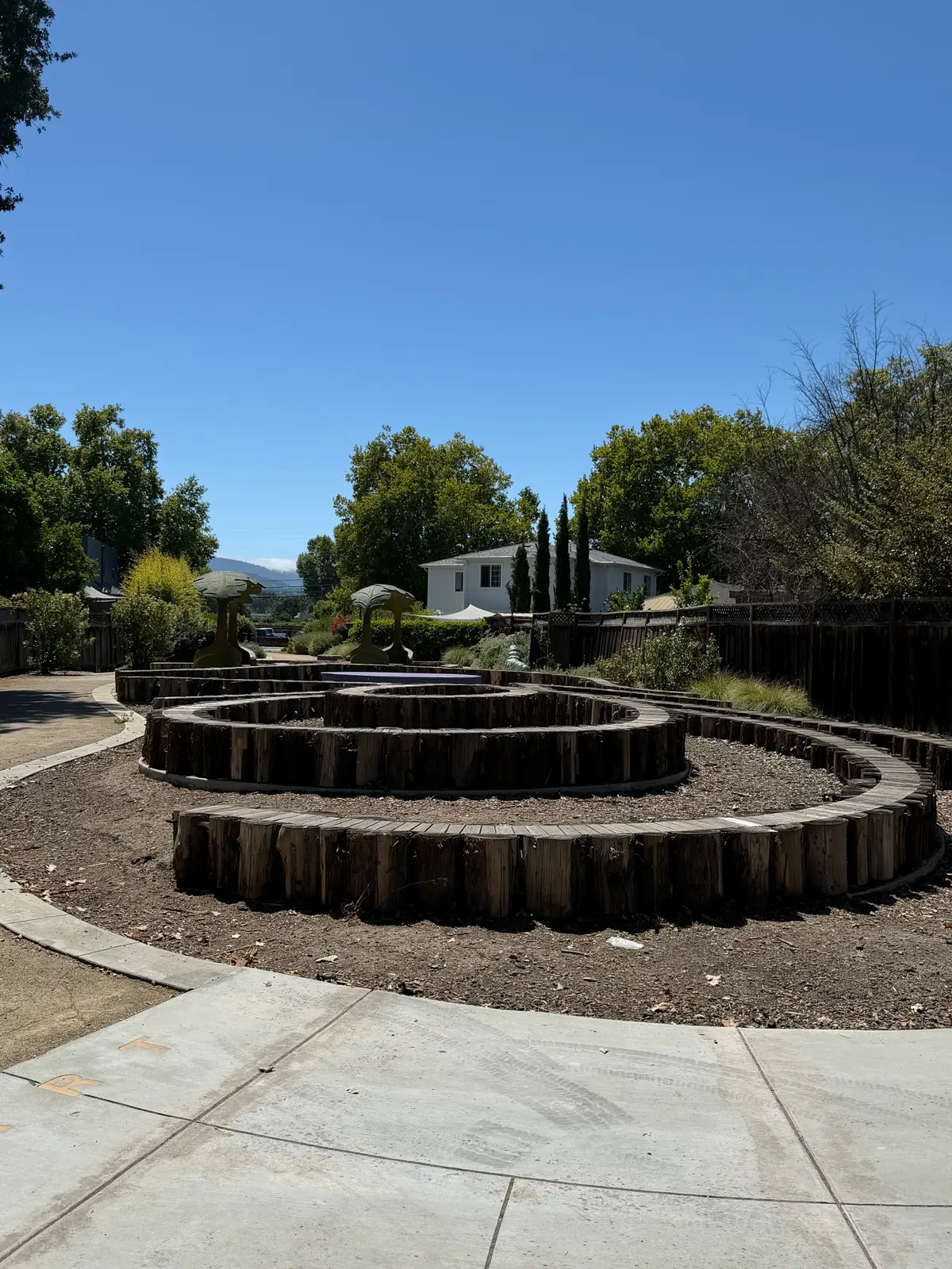 View from park entrance