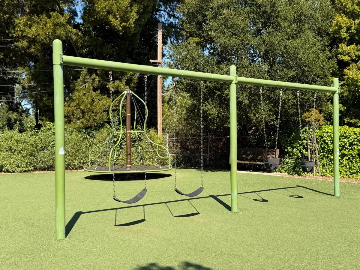 Swings and merry go round