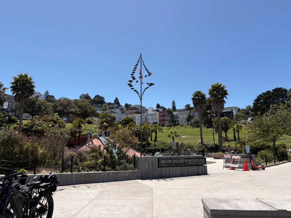 Entrance view of the park.