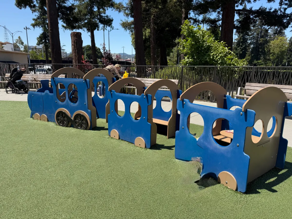 Train / picnic tables for toddlers