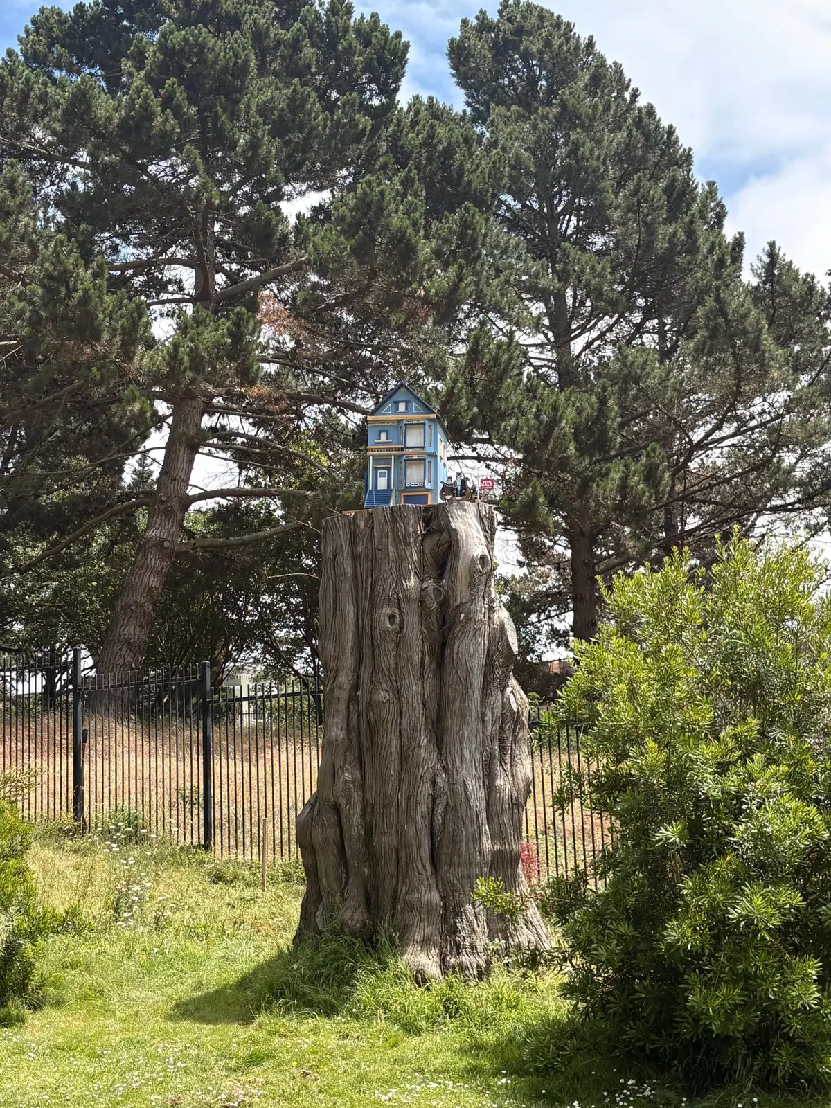 Cute art easter egg when you park along the street of Mother's Meadow