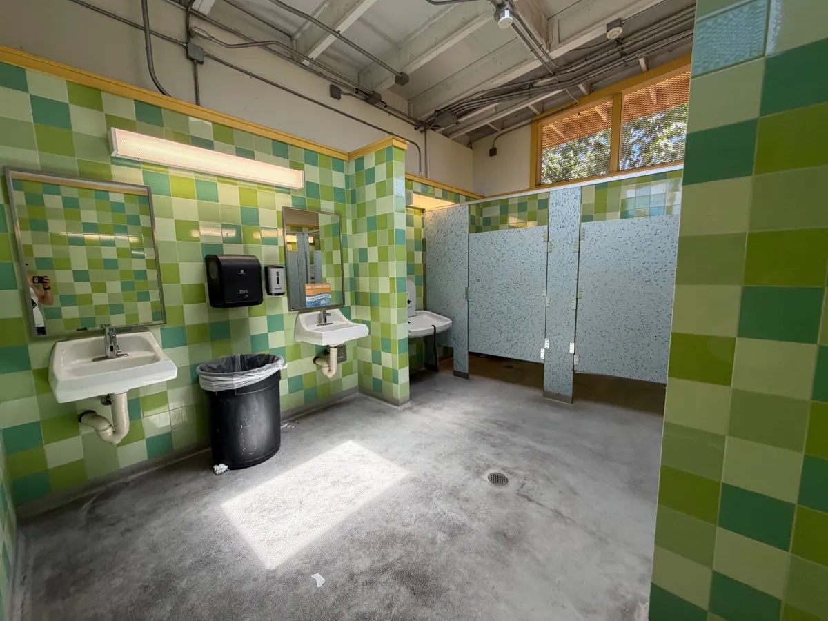Well maintained restrooms and changing tables in all restrooms