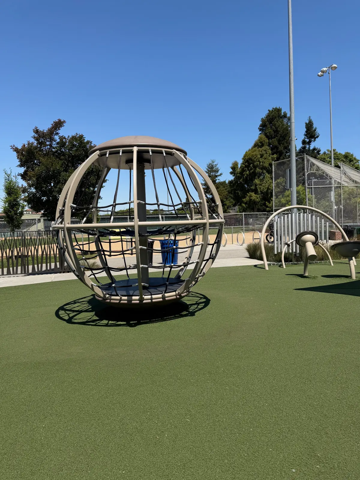 2 tiered Carousel doubles as climbing structure