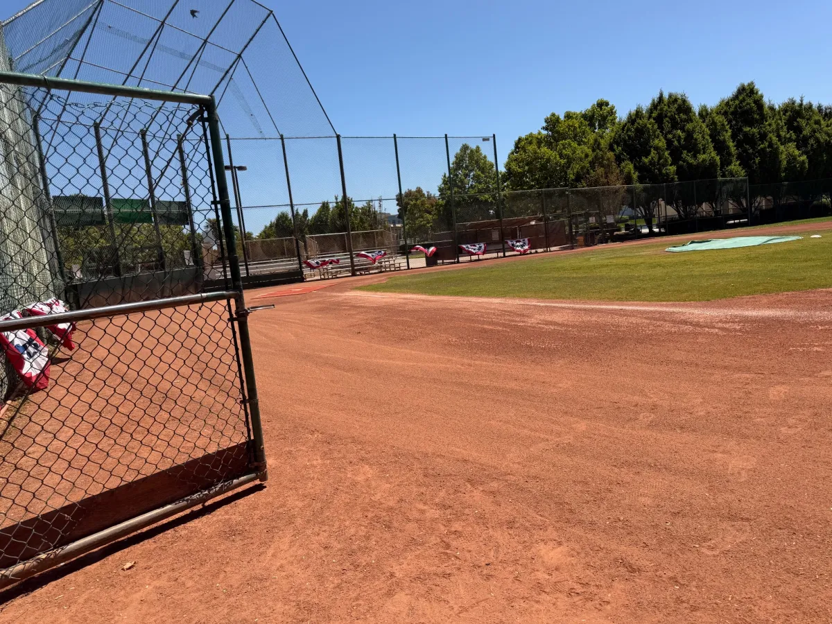Very well maintained baseball field