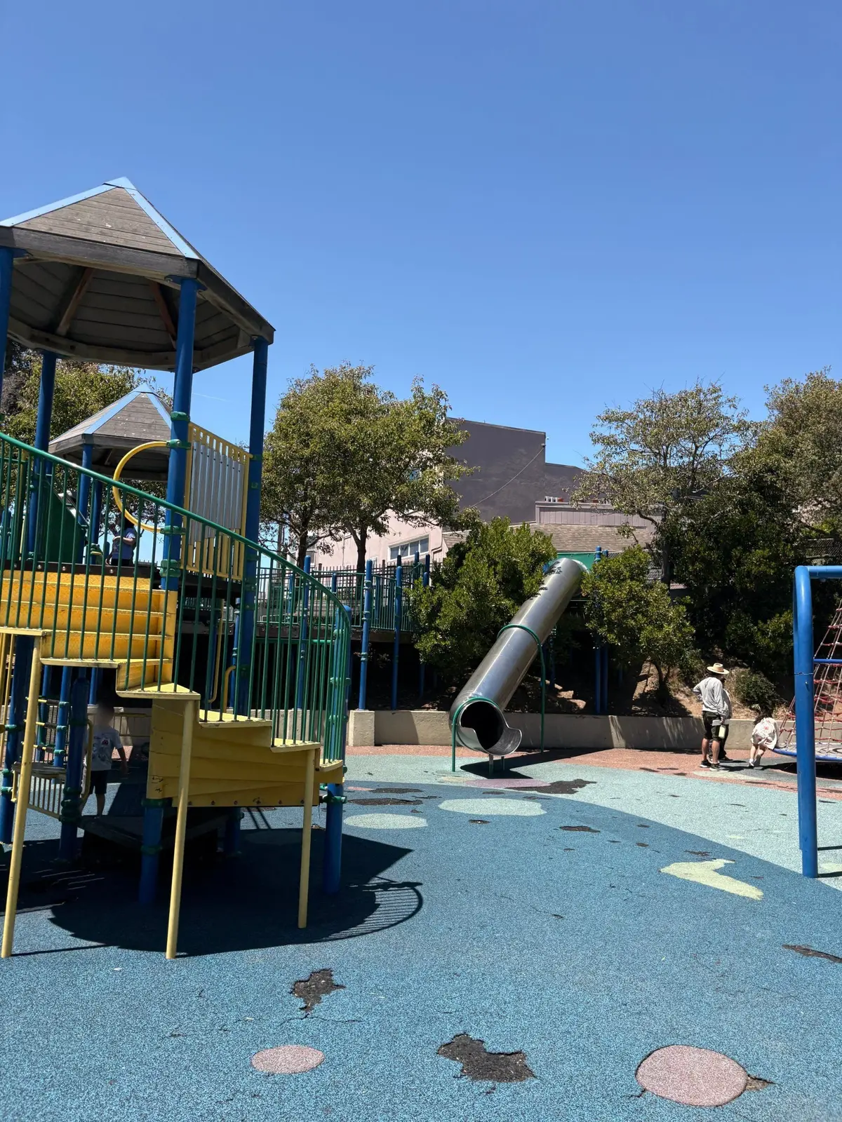 an awesome two story tunnel slide