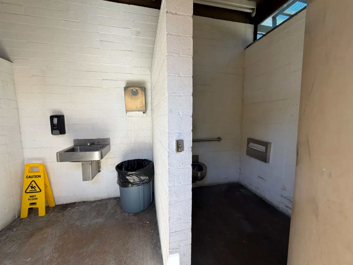 Extremely basic bathroom amenities