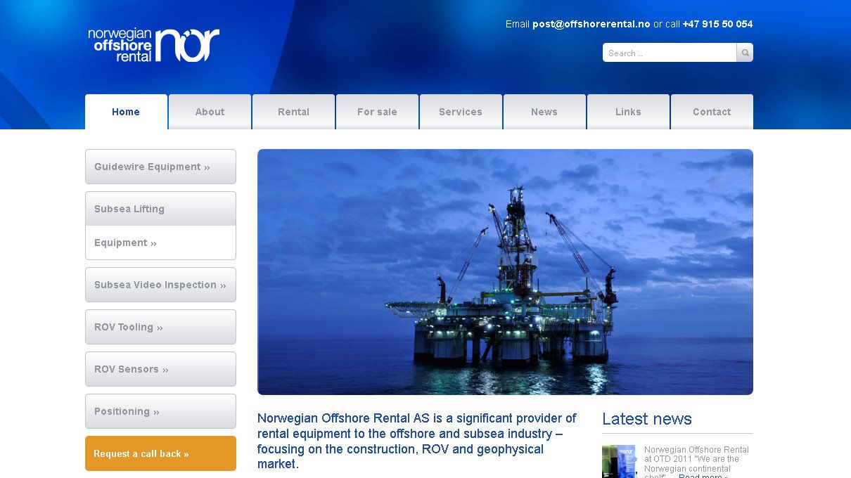 Norwegian Offshore Rental launches new website