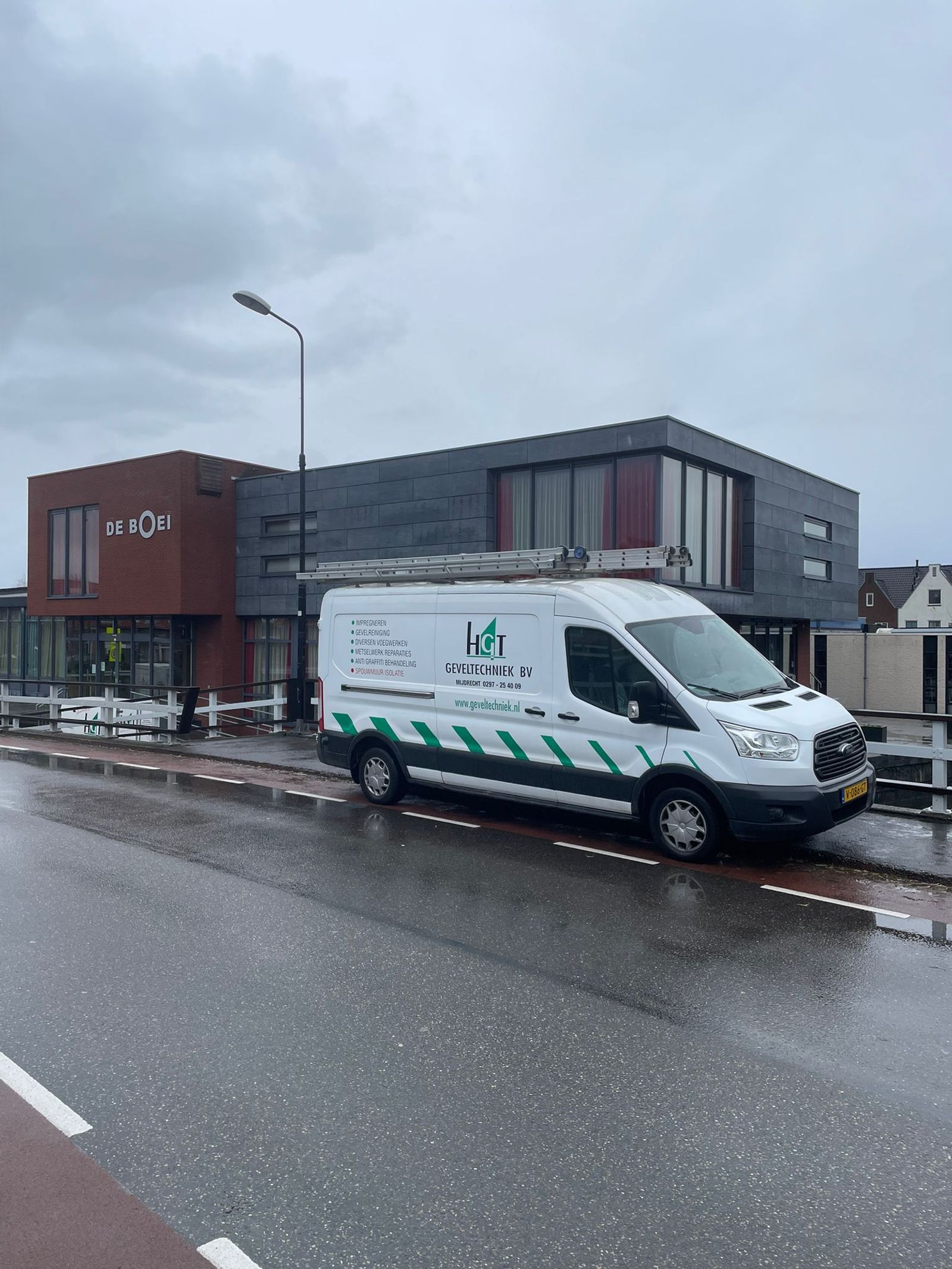 Gevelbeplating reinigen de Boei Vinkeveen