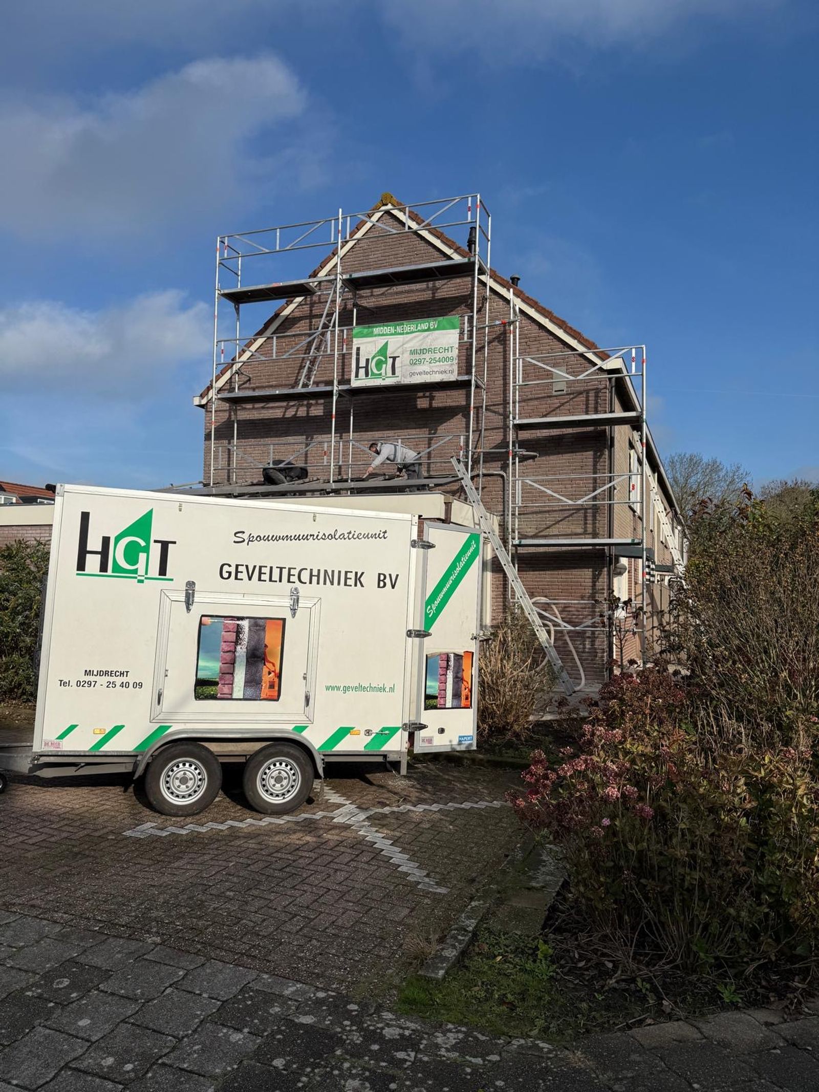 Isoleren van de spouwmuur woningen in gemeente de ronde venen