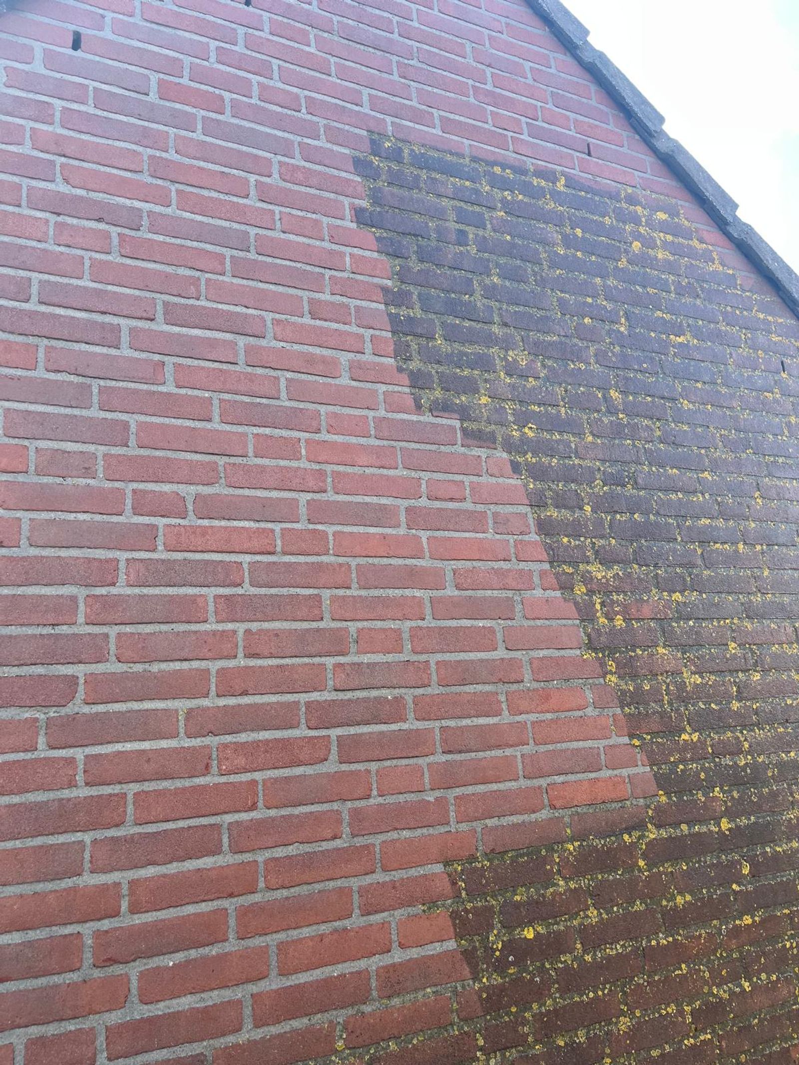 Reinigen kopgevel met hoogwerker Kamerik