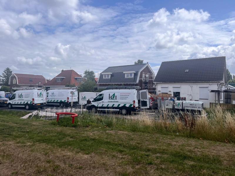 Zandstralen gevel Aalsmeer