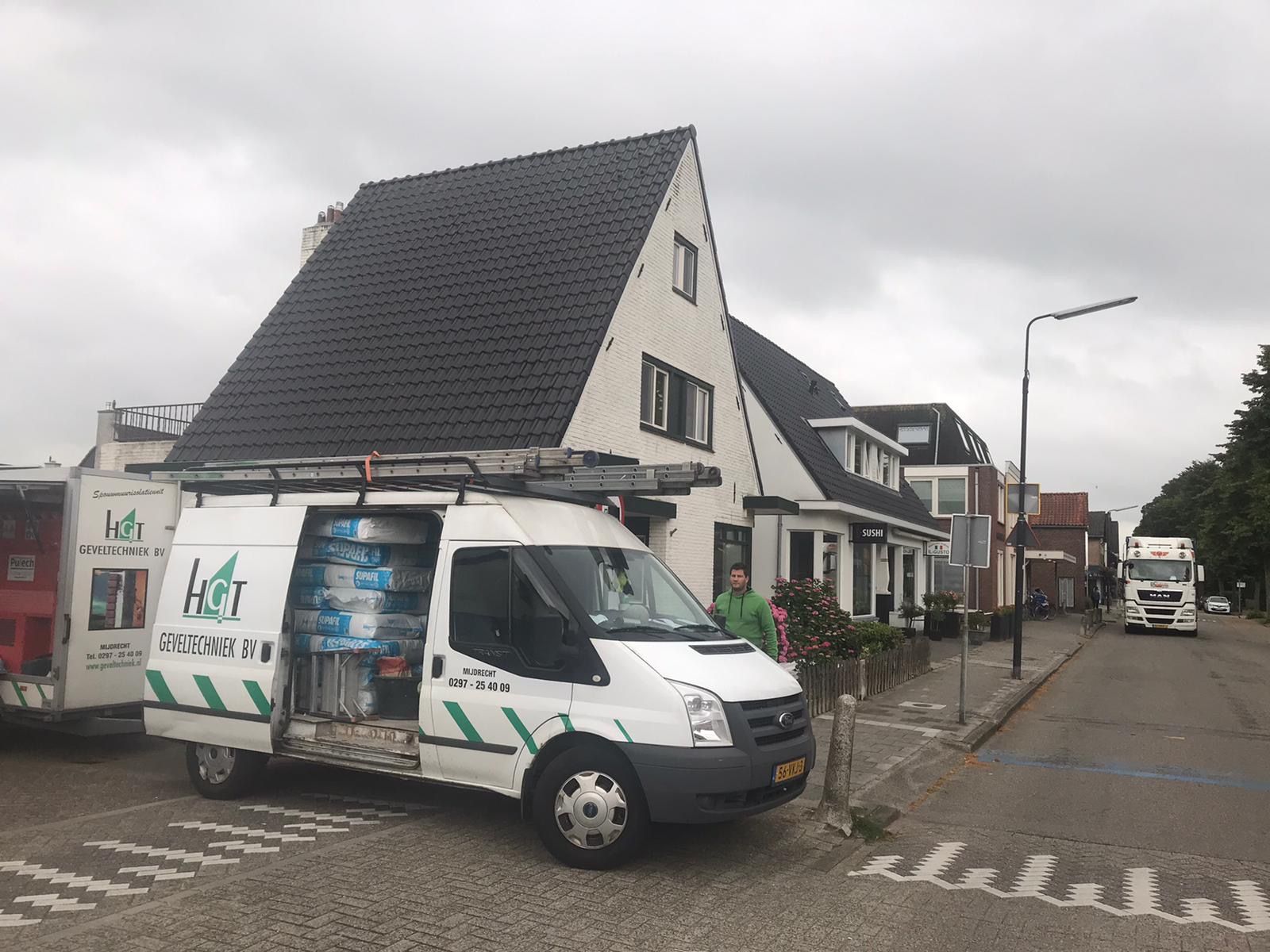 spouwmuurisolatie, aanbrengen nieuwe verflaag Mijdrecht