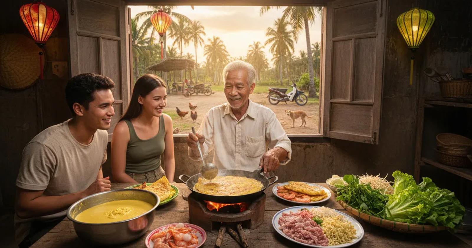 Banh xeo : recette de la crêpe vietnamienne croustillante