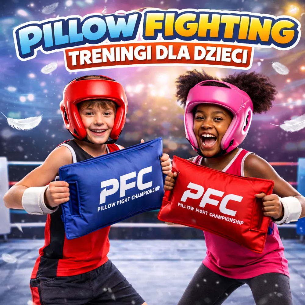 Dzieci podczas zajęć Pillow Fights