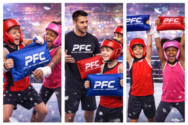 zestaw zdjec pillow fights