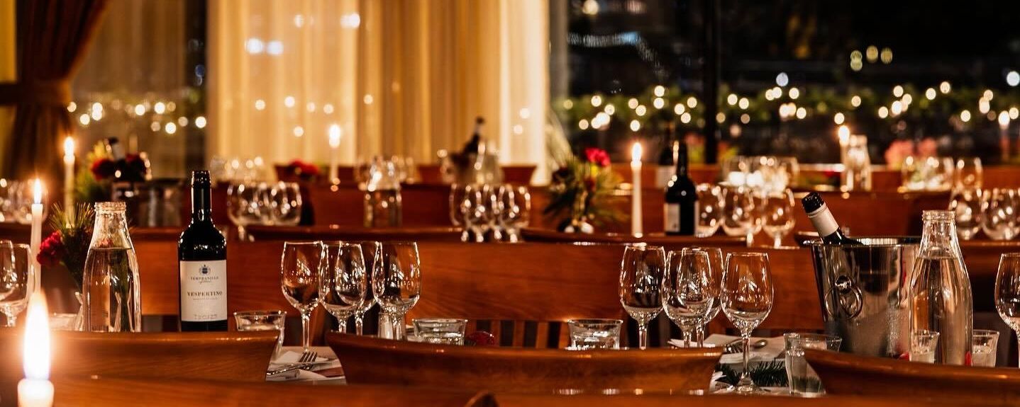 People eating at table